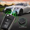Metal Leather Car Key Fob Case Cover Keychain For Vw Tiguan Jetta Polo Seat Ateca Leon Skoda Kodiaq Superb Octavia Karoq