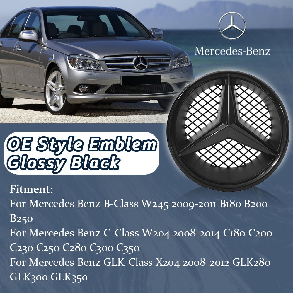 

GLC GLB Chrome Black OE Style Emblems For Mercedes Benz B C GLK W245 W204 X204 High Quality ABS Front Grill Illuminated Star Em