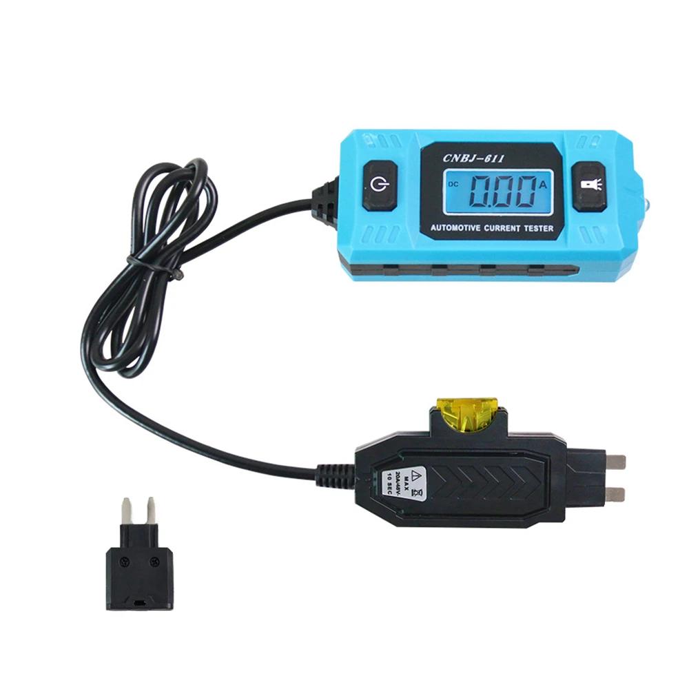 Automotive Circuit Fault Probe Tester, High-Precision Current Tester, 20A DC 48V Car Relay Fuse Blade Checker,Car Current Tester