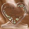 Heart-Shaped Acrylic Wedding Memorial Sign - Romantic Love Commemorative Centerpiece with Elegant Leaf Design, Perfect for Anniversaries, Receptions 
