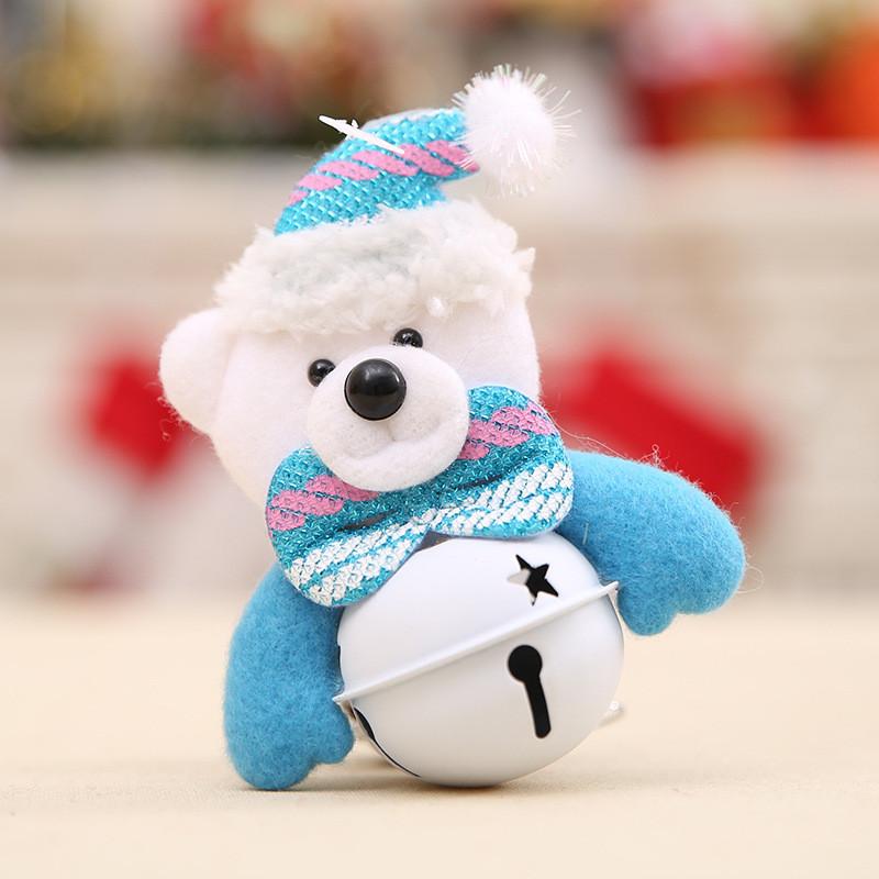 

Christmas Unique Hanging Ornaments With Colorful Snowman Santa Bear And Bells Reindeer Color Bell Bear