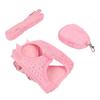 Solid Pink Dog Harness Soft Texture Cat Leash Set Easy To Fasten Pet Harness Leash  Cat Walking