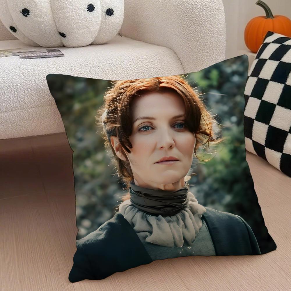 CCatelyn StarkElegant Velvet Cushion Cover Throw Pillow Cover Hidden Button Durable Polyester Chair Cushion