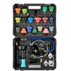 Coolant Pressure Tester Kit, 47Pcs Radiator Vacuum Refill Kit with 3 Metal Adapters, Universal Fit, Automotive Cooling System Pressure Tester Tool,