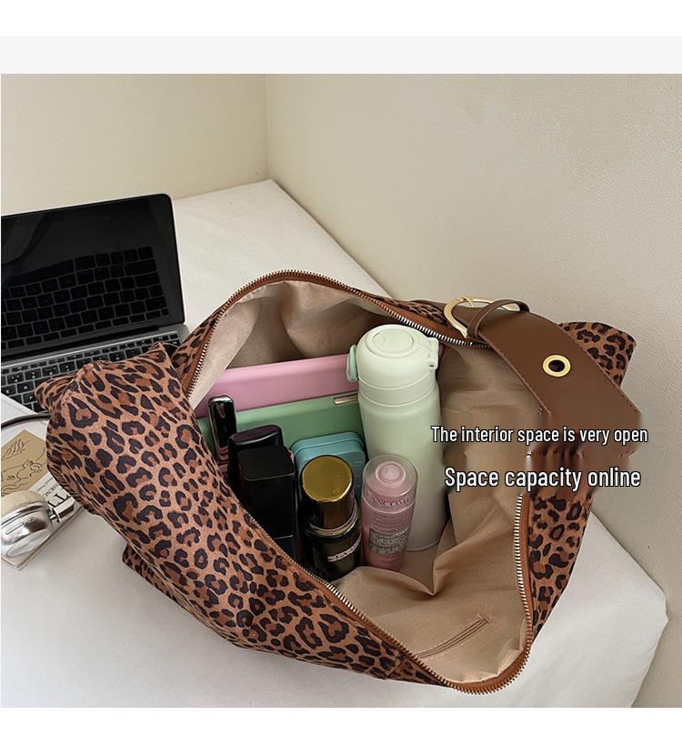 2025 New Leopard Print Versatile Women's Shoulder Bag - Casual, Stylish, Large Capacity Handbag