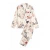 2026 Long Sleeve Cat Pajamas Set Middle-Aged Women Milk Silk Loungewear S-XL