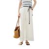 Xiangying Women's Summer Loose Fit High-Waist Wide-Leg Pants