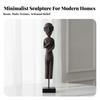 Human Figure Sculpture Contemporary Abstract Statue Minimalist for Entryway
