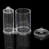 Multipurpose Clear Acrylic Storage Container Set With Lids Qtip Dispenser For Vanity Bathroom Countertop Organization