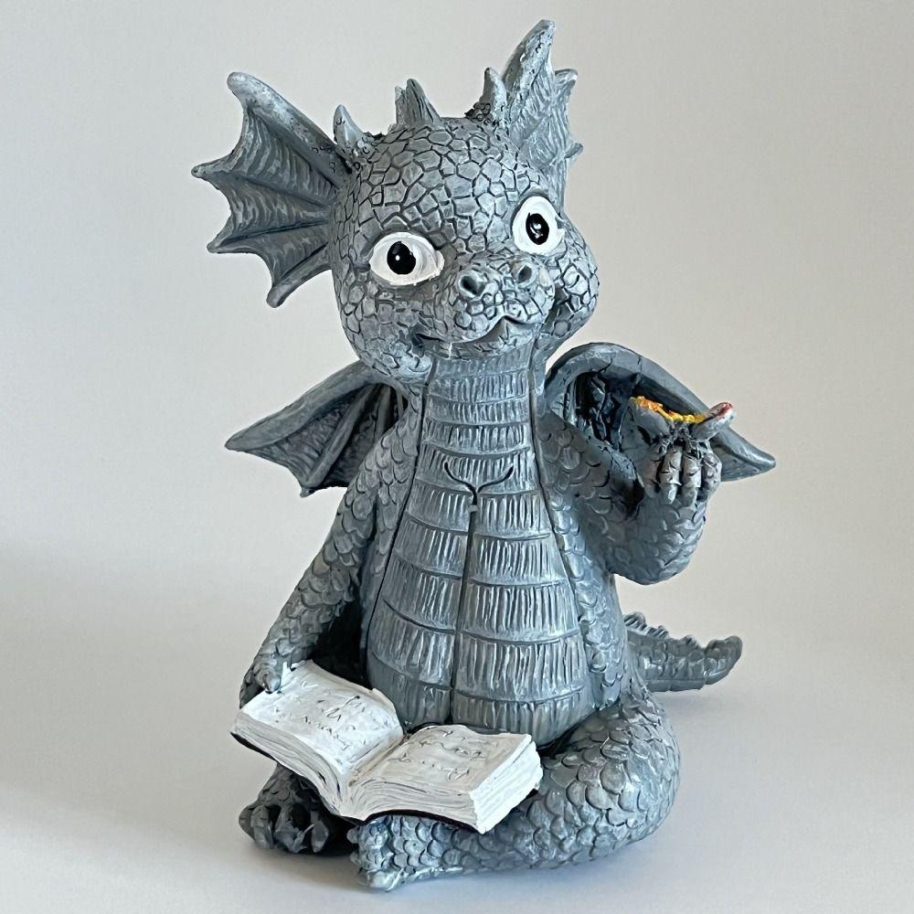 

Unique Meditation Dragon Decorative Chan Long Resin Crafts Ornament Gift Home Garden Decorations 2