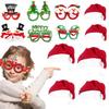Christmas Glasses Christmas Headbands Christmas Hats Kids Wristbands Hair Eyeglasses Christmas Decorations Santa Hats