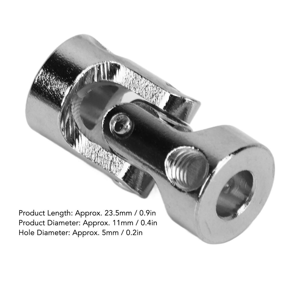 5PCS 5mm Universal Joint Couplers 45 Steel Motor Shaft Coupling Connector for RC Model Cars Ships