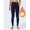 Womens Fleece Lined Yoga Pants High Waist Tummy Control Butt Lifting Warm Leggings Winter
