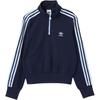 Oryginalna bluza damska Adicolor Fw25 Crop z zamkiem do połowy Bluza KB5451
