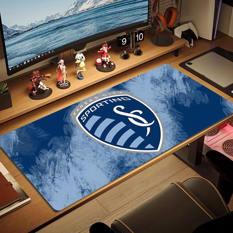 Sporting Kansas City Large Size Mouse Pad Large Gaming Table Cushion Non-slip Laptop Tablet Big Mousepad XXL Mat Mini PC Playmat With Lock edge