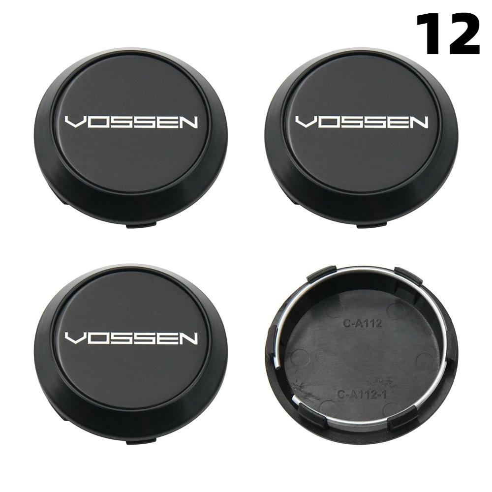 4PCS New 64MM OD / 60MM ID Rim Caps VOSSEN Emblem Wheel Center Cap Wheel Cover Hub caps Sport Car Logo Tire Accessories