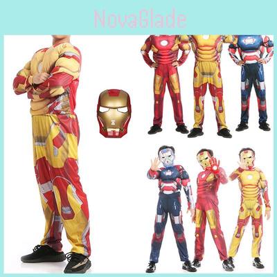 Avengers Iron Man Tony Stark Superhrdinský Kostým Cosplay Kombinéza s Vynikajícím Zpracováním a Prodyšným Materiálem