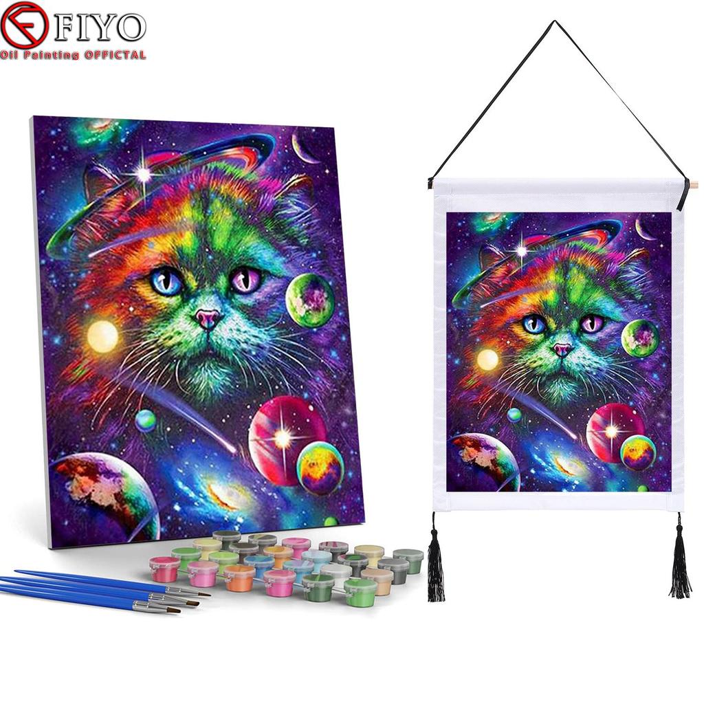 Buy 30x40cm Oil Painting By Numbers Animal on Canvas with Frame