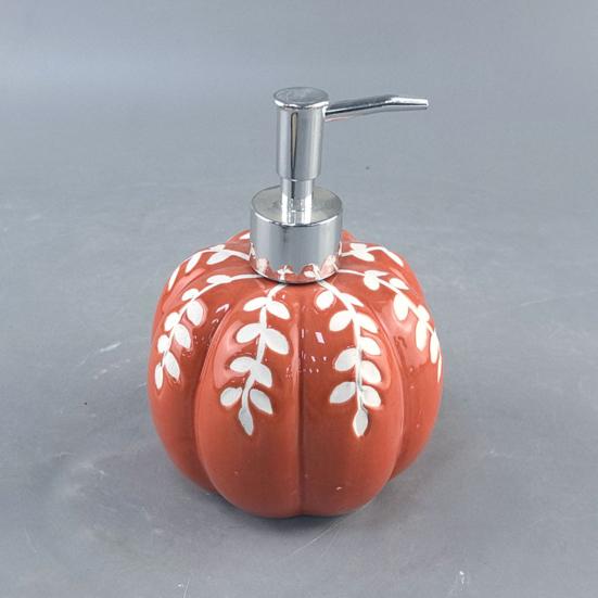 2Pcs 460ML Halloween Pumpkin Liquid Soap Dispenser Shampoo Body Hand Wash Shower Gel Facial Cleanser Container Bathroom Refillable Empty Press
