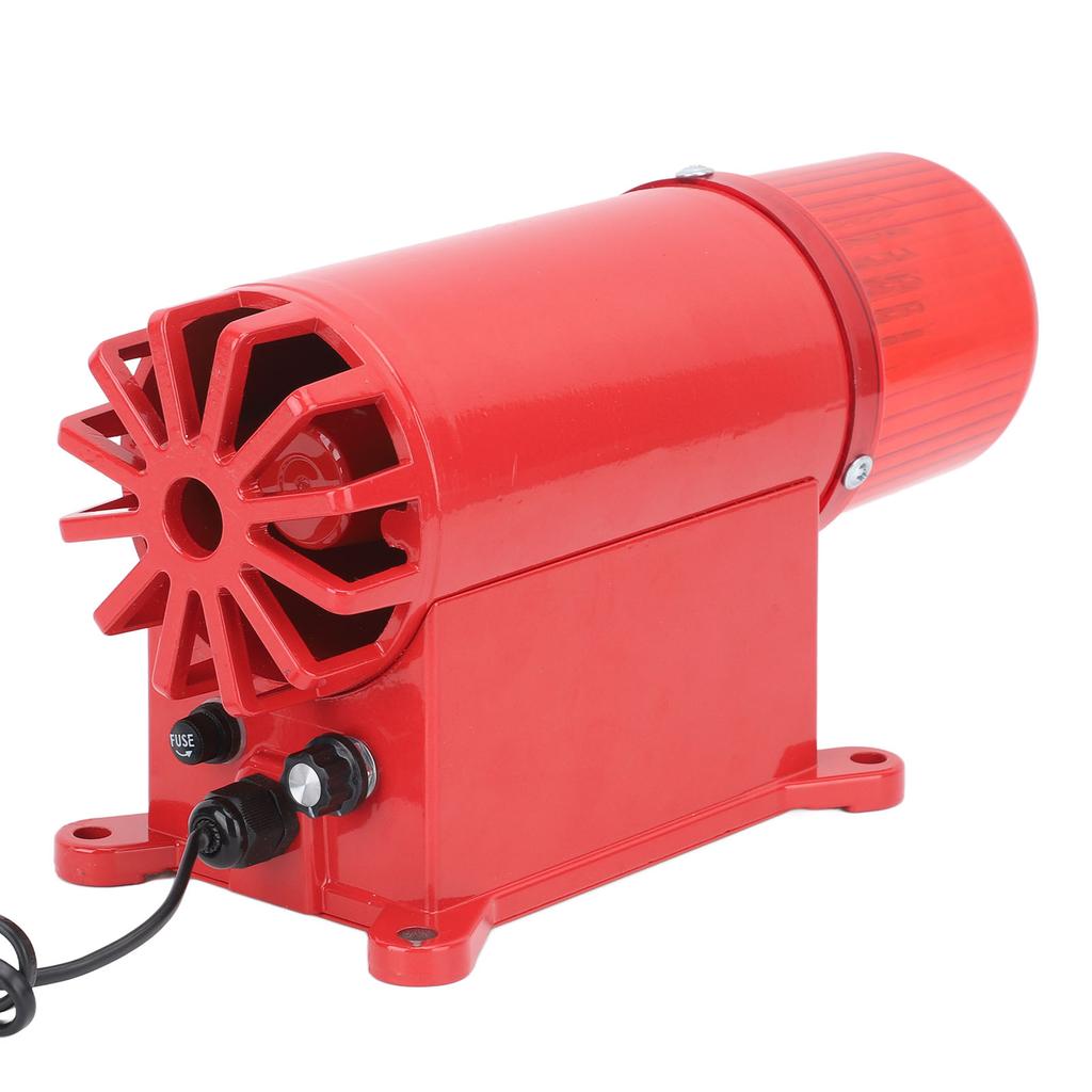 Industrial Alarm High Decibel Horn Sound Light Alarm 3 Volume Adjustment Warning Lamp for Outdoor Port Crane US Plug
