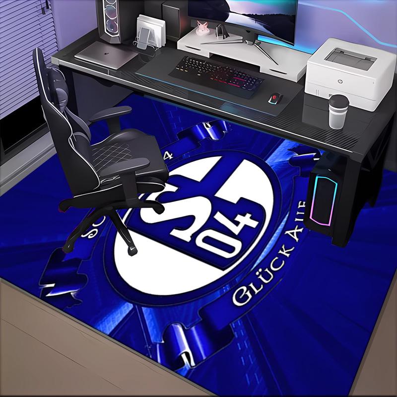 Shining Star Of Fc Schalke Rug Office Floor Mat - Machine Washable for Bedroom, bedroom, livingroom, Room Decor Fan Gifts Christmas