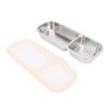 Wet Dry Meal Prep Container Leakproof Food Storage 304 Stainless Steel Lunch Box  Travel Meal