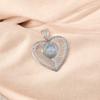 Milky Opal  Gemstone 925 Sterling Silver Jewelry Handmade Pendant 1.4" For Women CP-15-14