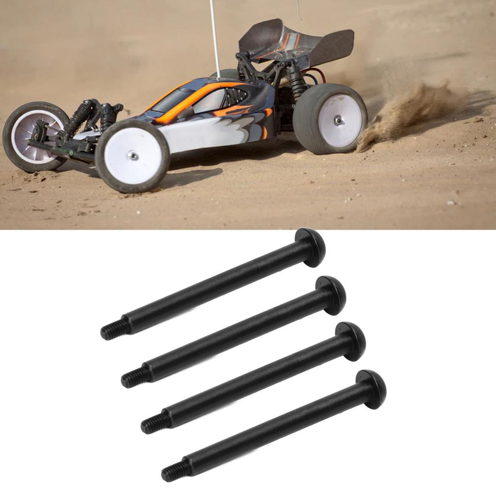 4pcs RC Rear Lower Hinge Pin Steel Aluminum Alloy RC Hinge Pin with M3 Nut for   1Celsius7 1Celsius8 Series