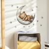 Cartoon Goodnight Bear Moon Star Home Background Beautification and Decoration Wall Stickers