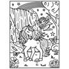 Tableau Velours à colorier Pour enfant La Licorne cascade