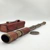Brass Dollond London Telescope 1920 Spyglass with Leather Case, Nautical Decor Collectible Gift 40.64 Cm