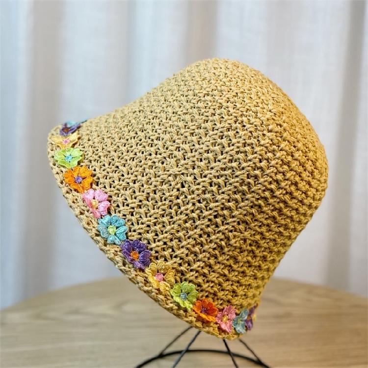 Woman Crochet Floppy Hat Wide Brims Bucket Hat Spring Beach Getaways Sun Hat