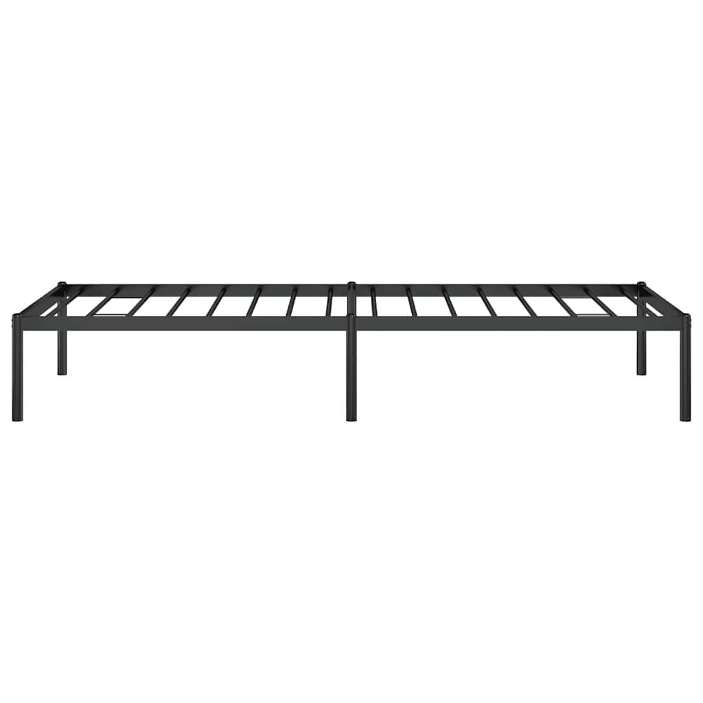 Metal Bed Frame Black 75 X 190 Cm