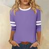 Women's T Shirt Tee  3/4 Sleeve Daily Weekend Fashion Basic Round Neck Regular Top