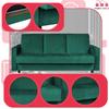 Kanapa sofa Alicja rozkładana wersalka spania bonell łóżko Family meble zielona
