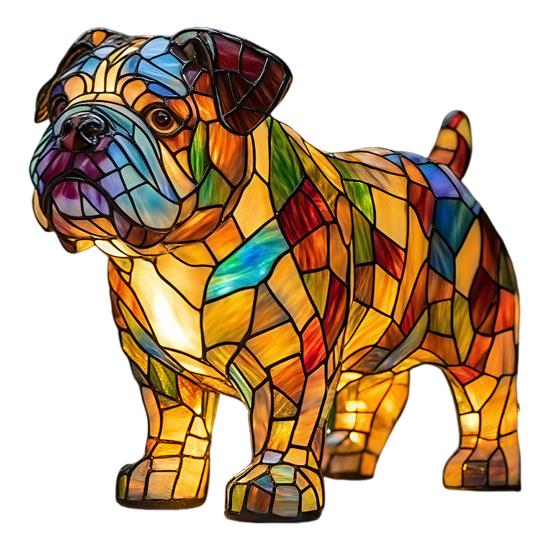 

Светодиодный ночник с мягким свечением, не бликующий, забавный, очаровательный, бульдог, такса, лампа с изображением животного 20cm-D