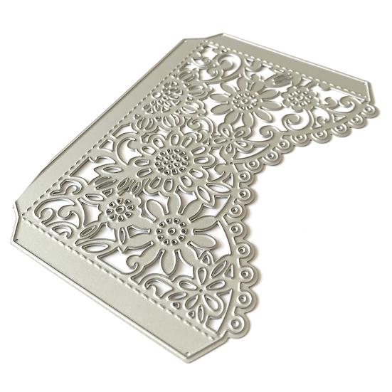 

Lace Flower Greeting Card Carbon Steel Cutting Die DIY Mold Scrapbook Mould срібний