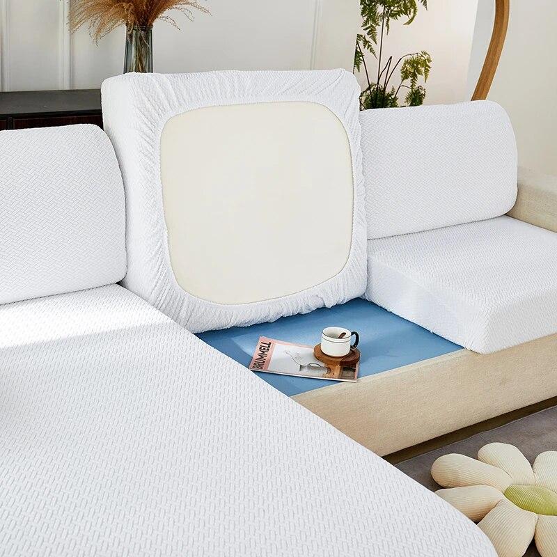 Thick Jacquard Sofa Seat Cushion Cover Funiture Protector Stretch Couch Covers for Sofas Anti-dust Removable Slipcover Pets Kids