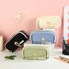 1 STÜCK Niedliches und praktisches Federmäppchen Große Kapazität Schreibwarentasche Studentenbedarf Reise-Make-up-Tasche