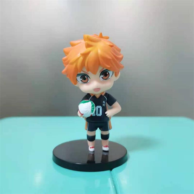 6 Pcs Set Haikyuu Anime Q Version Figure Kei Tsukishima Ushijima Wakatoshi Kozume Kenma  PVC Figure Collectible Model Toys