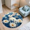 Cartoon Bunnies pattern round rug,Carpet Rug for Living Room Bedroom Playroom ,Non-slip Floor Mat,Holiday Gifts and Birthday Gifts.