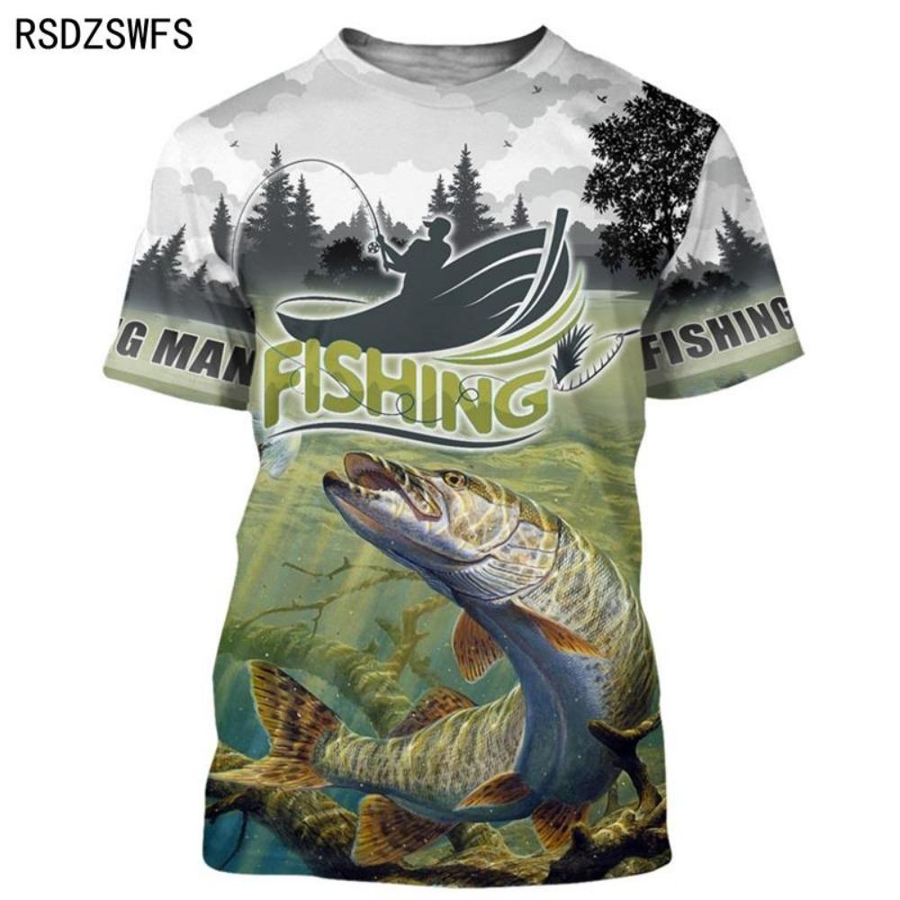 

Модная 3D рыбалка на карпа, мужская и женская летняя футболка, уличная модная универсальная футболка с круглым вырезом и коротким рукавом, мужская футболка большого размера, мужская одежда 6XL