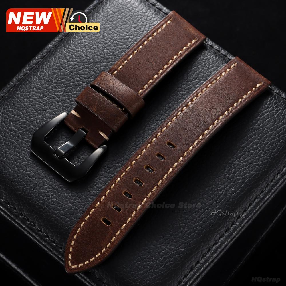 Vintage Wrist Watchband 18mm 20mm 22mm 24mm Universal Women Men Wristband Bracelet Smartwatch Leather Sport Wristbelt Accessory