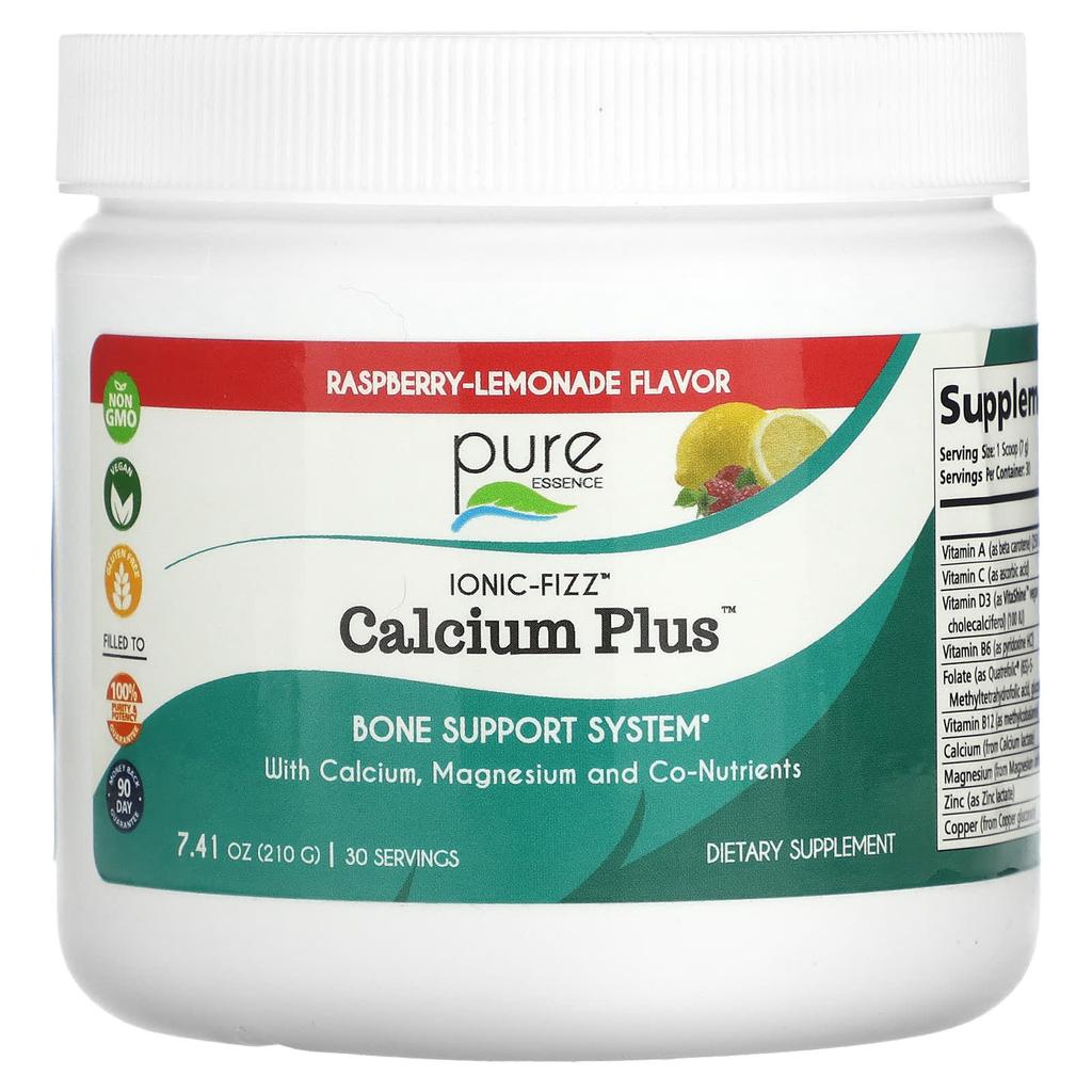 Ionic-Fizz, Calcium Plus, Raspberry-Lemonade Flavor, 210G(7.41Oz)