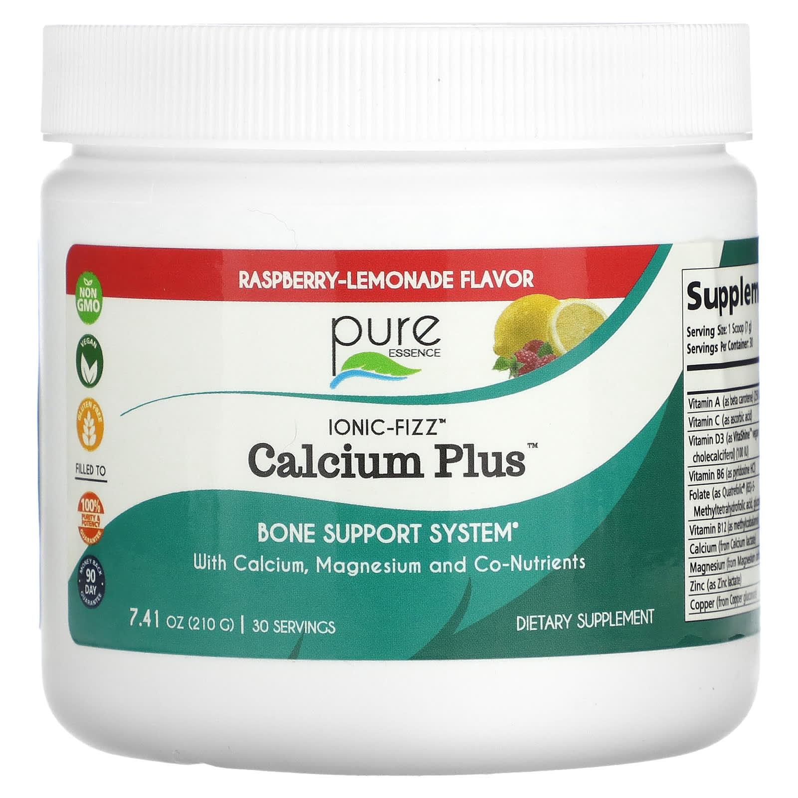 

Ionic-Fizz, Calcium Plus, Raspberry-Lemonade Flavor, 210G(7.41Oz)