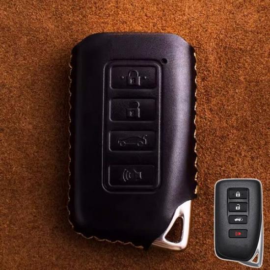 Genuine Leather Car Key Fob Case Cover For Lexus RC LX IS GS RX ES NX LS RC300