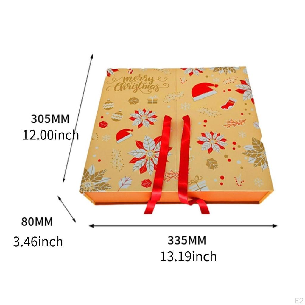 Empty Christmas Advent Calendar Box Candies Treats Xmas DIY Treasure