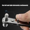 Ergonomic Soft Handle Ratchet Wrench with Double Head Designs 1/4Inch Socket Screwdriver for Precise Fastening Tasks
