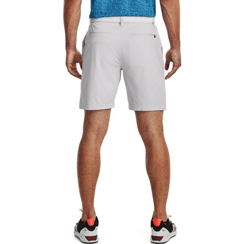 Under Armour Pánské sportovní šortky z pevné tkaniny s rovnými nohavicemi šortky Šedá 1370083-014