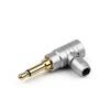 Wire Connector 3.5mm Jack Plug L Type Audio Connectors 90 Degree Audio Adapter 2 3 4 Poles
